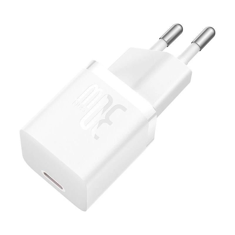 Baseus P10110902213-01 USB-C GaN5 mini 30W võrgulaadija Valge