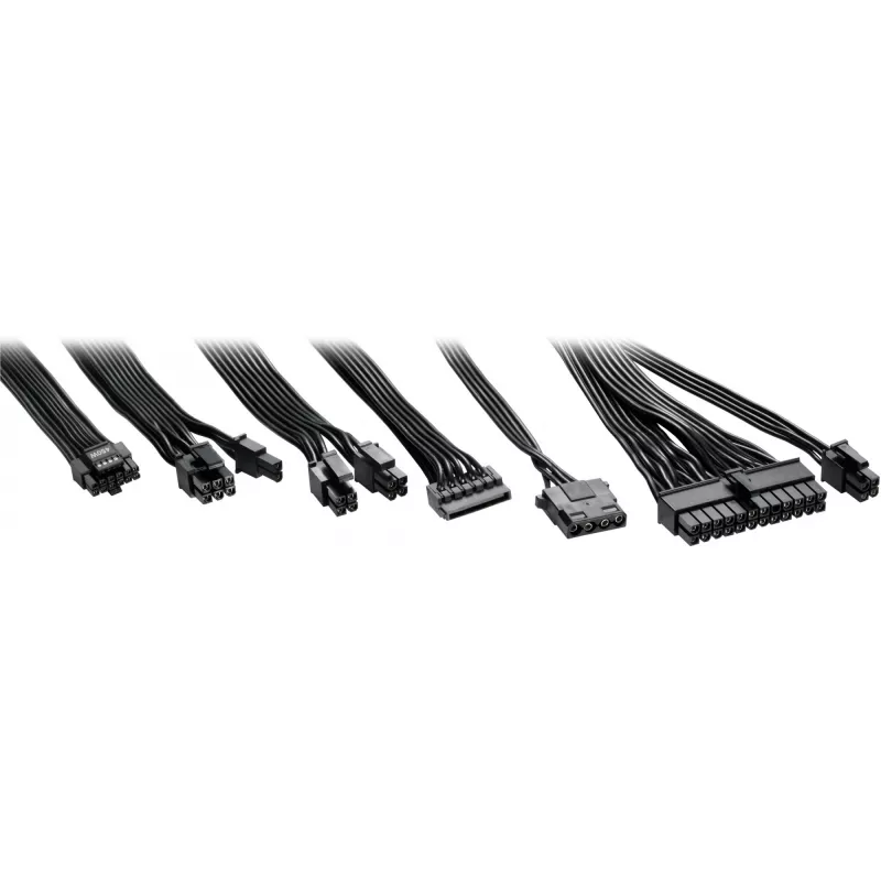 1000W Sharkoon Rebel P20 SFX 1000W (must, 1x 12-pin High Power Connector, 2x PCIe, kaablihaldus, 1000 vatti)
