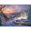 Thomas Kinkade Studios: Disney Dreams Collection - Tuhkatriinu toob jõulupuu koju, pusle 1000 tk