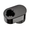 XSPC Rotary 14mm Offset G1/4 liitmik, kroommust - nurga all pöörlev pistik vesijahutuse jaoks