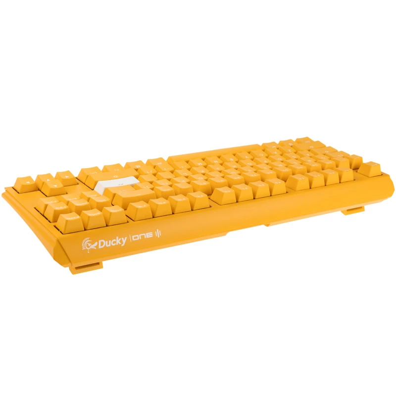 Ducky One 3 TKL klaviatuur mängimiseks USB QWERTY inglise kollane