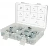 Voolikuklambrite komplekt ks tools 970.0770 — miniklambrid 78-osaline, suurusvahemik 7–18 mm