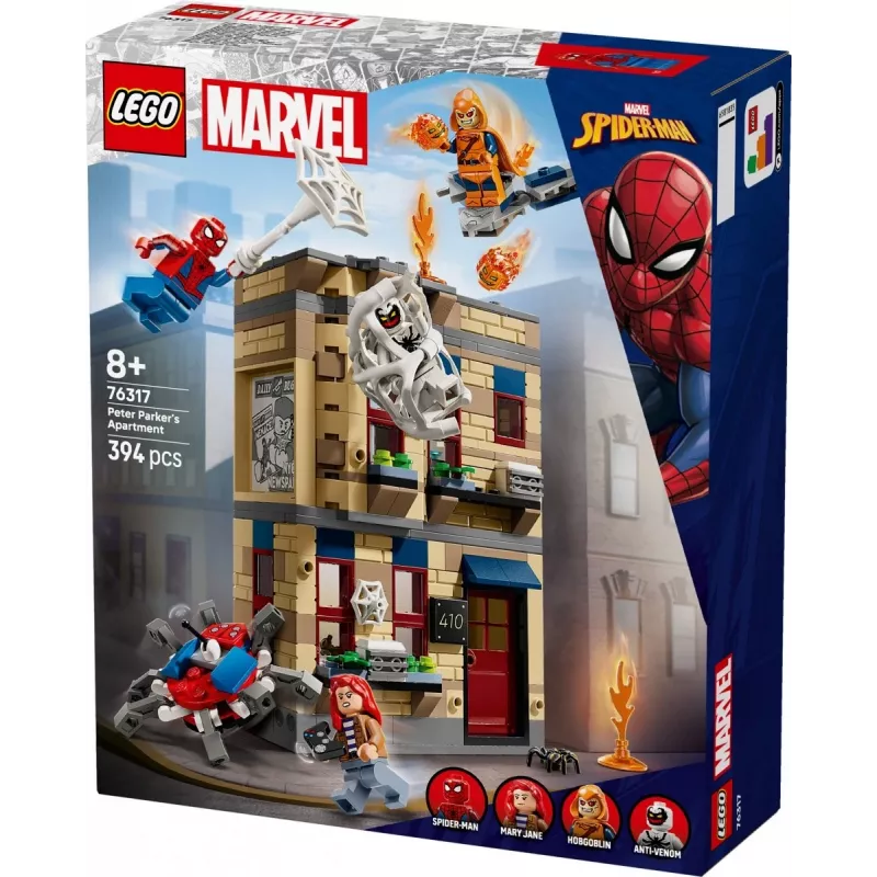 LEGO Marvel komplekt 76317 Peeter Parkeri korter Ämblikmehe minifiguuriga