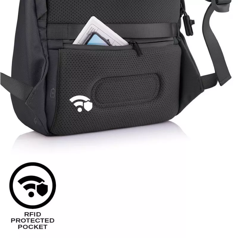 Vaba aja seljakott XDDESIGN Bobby Soft 15,6-tollise sülearvuti sektsiooniga, 16 L, PET, must