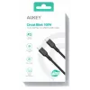 AUKEY CB-KCC101 Nailonkaabel USB C - USB C 1m