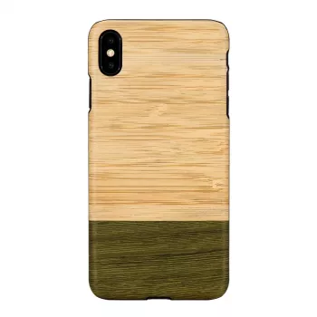 man and wood nutimikorpus iPhone XS Max — bambusmetsast puidust tagakaas, kaitsev kest
