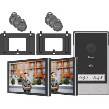Video Intercom Touch Monitor EZVIZ 7 inch Model 318500248 — Separate Control for 2-Family Units