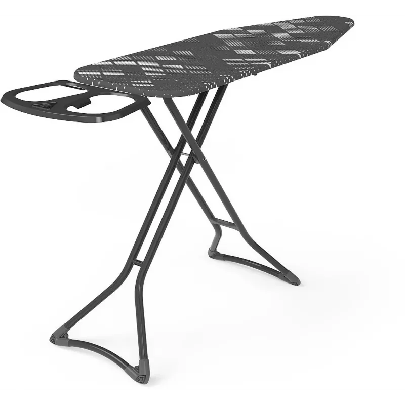 Täissuuruses triikimislaud PROMIS PKD80 COMFORT PLUS — standardsuurus, hall, kokkupandav, triikrauahoidik