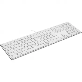 Klaviatuur Speedlink RIVA õhuke Metal Scissor Valge — juhtmega õhuke käärikklaviatuur, valge