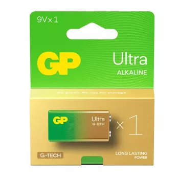 Leeliseline patarei 6LR61 9V GP ULTRA 1 tk on GP toode meie üldotstarbeliste patareide valikust. Esiletõstetud omadused: patarei tüüp, pinge 9 V jne.