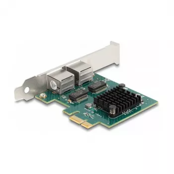 DeLOCK PCI Express x1 kaart 2 x RJ45 Gigabit LAN BCM Hall