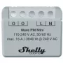 Nutikas lüliti Shelly Qubino Wave PM Mini hall, juhtmevaba, 110–240 V, 16 A, 24–30 V alalisvool, 868,4 MHz
