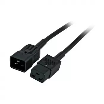 EFB-Elektronik IEC toite pikenduskaabel C20 180° - C19 180°, must, 1,8 m, 3 x 1,50 mm² Tootja: EFB Elektronik (EK519.1,8)