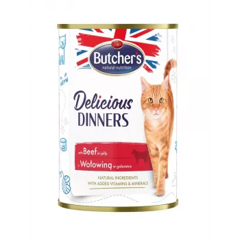 Märg kassitoit Butcher's Delicious Dinners 400 g — Veiseliha, teraviljavaba, täiskasvanud
