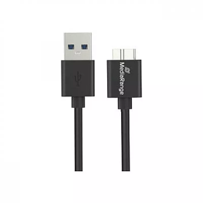 USB-kaabel MediaRange MRCS240 — USB A to Micro-USB B, USB 3.2 Gen 1 (3.1 Gen 1), 1.8 m, must