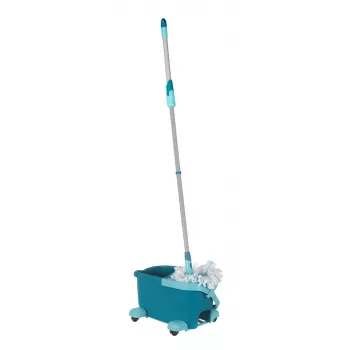 Mopping system Leifheit Clean Twist Mop Ergo mobile, single-tank, blue, with mop and castor wheels