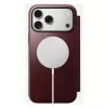Mobiiltelefoni ümbris Nomad Modern Leather Folio iPhone 17 Pro Max jaoks — nahk, TPU, PC, alumiinium, Burgundia, 16 cm (6,3 tolli)