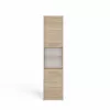 Vannitoa hoiukapp top e shop S40 SONOMA — tammepuust raam, vabaltseisev, 6 riiulit, 400×300×1700 mm