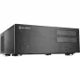 SilverStone Grandia GD08 - lauaarvuti - SSI EEB - ilma toiteallikata - must - USB/heli