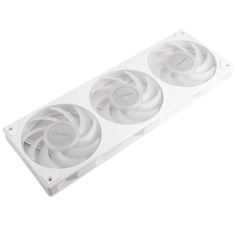 AKASA Vegas A36 120mm ARGB korpuseventilaatorid - valge (3-pack)