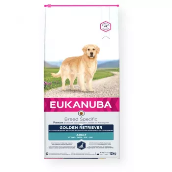 Kuiv koeratoit EUKANUBA Golden Retriever kana 12 kg — täisväärtuslik täiskasvanud koerte toit, 26% valku, 13% rasva, 1.25% kaltsiumi