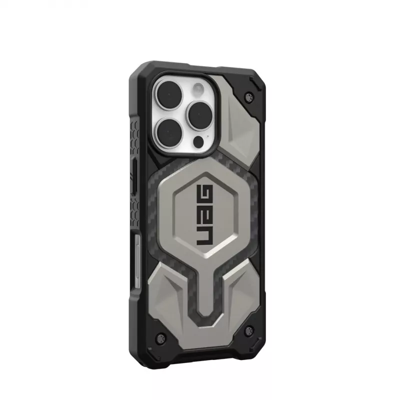 Urban Armor Gear Monarch Pro mobiiltelefoni ümbris 16 cm (6.3) kate Titanium
