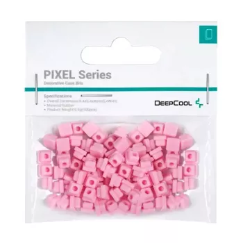 Kummist PIXEL pakk 100 tk 9,8 g DeepCoolilt — universaalsed kummitükid, roosad, blisterpakendis