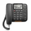 Analoogtelefon Gigaset DL380 helistaja ID-ga, juhtmega telefonitoru, must