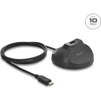 DELOCK magnetiline alus USB Type-A pistikupesa USB USB-C pistikule 10 Gbps dokkimiskaabel 1,2 m (64365)