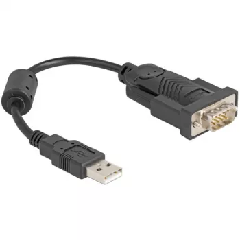 DeLOCK adapter USB 2.0 Type-A jadaporti RS-232 D-Sub 9 pin isane 0,25 m