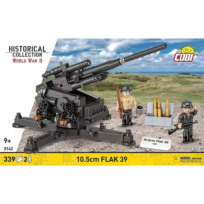 Ehituskomplekt Cobi Blocks 10,5 cm Flak 39 — 339 tk
