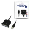 LogiLink UA0054A Paralleelkaabel Must 1,8 m