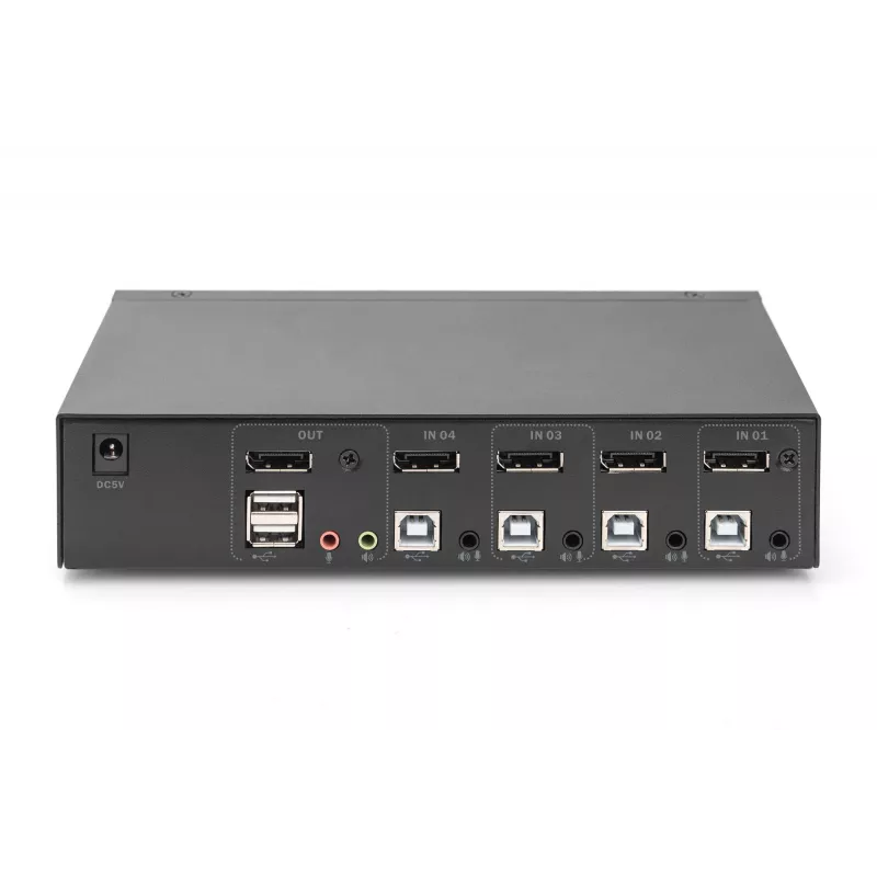 KVM-lüliti Digitus DS-12891 4x1 DP USB 4K Ultra HD