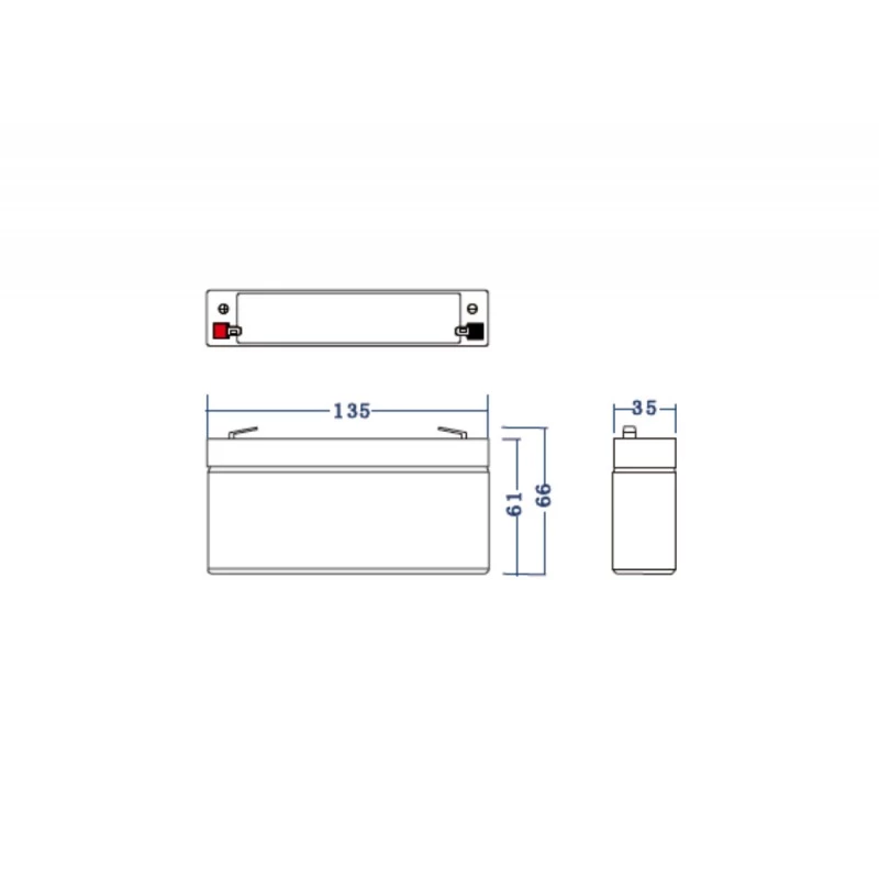 roheline Cell AGM39 tööstuslik akupank 7200 mAh 6 V