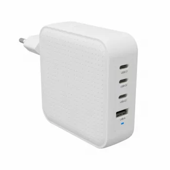 Hyper HyperJuice 100W USB-C GaN Travel Charger 3C+1A - Valge (HJ1002WHWWGL)