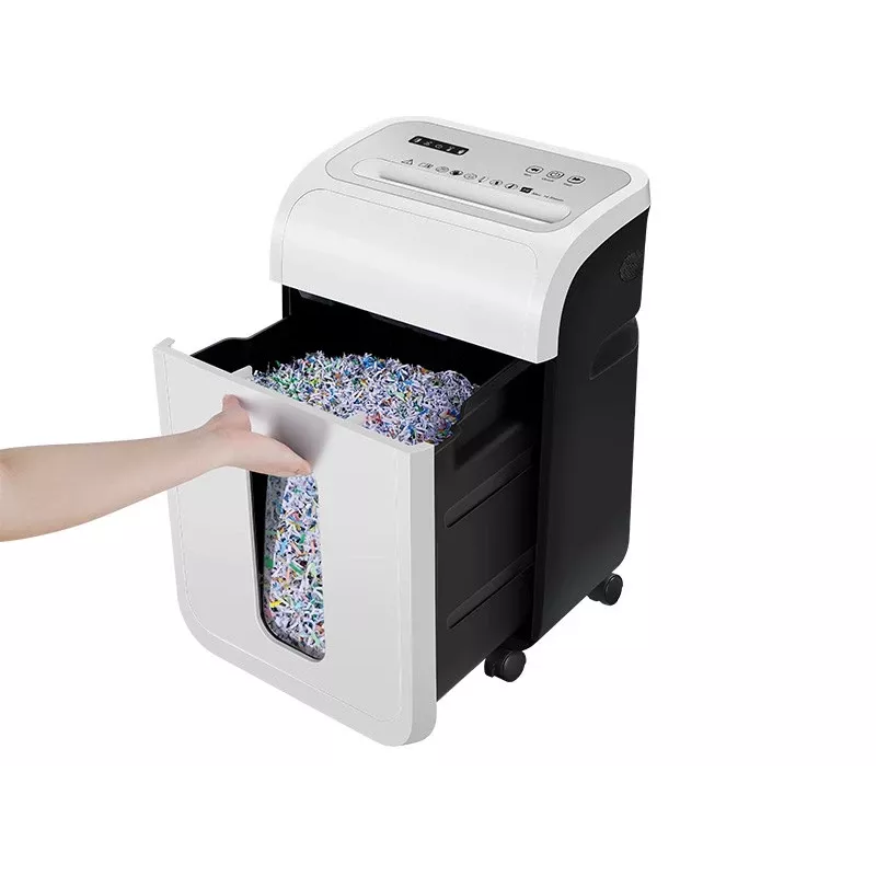 Kontori paberipurustaja TRACER TRANIS47633 valge — 4x12 mm ristlõige, 14-lehe mahutavus, 20 l korv