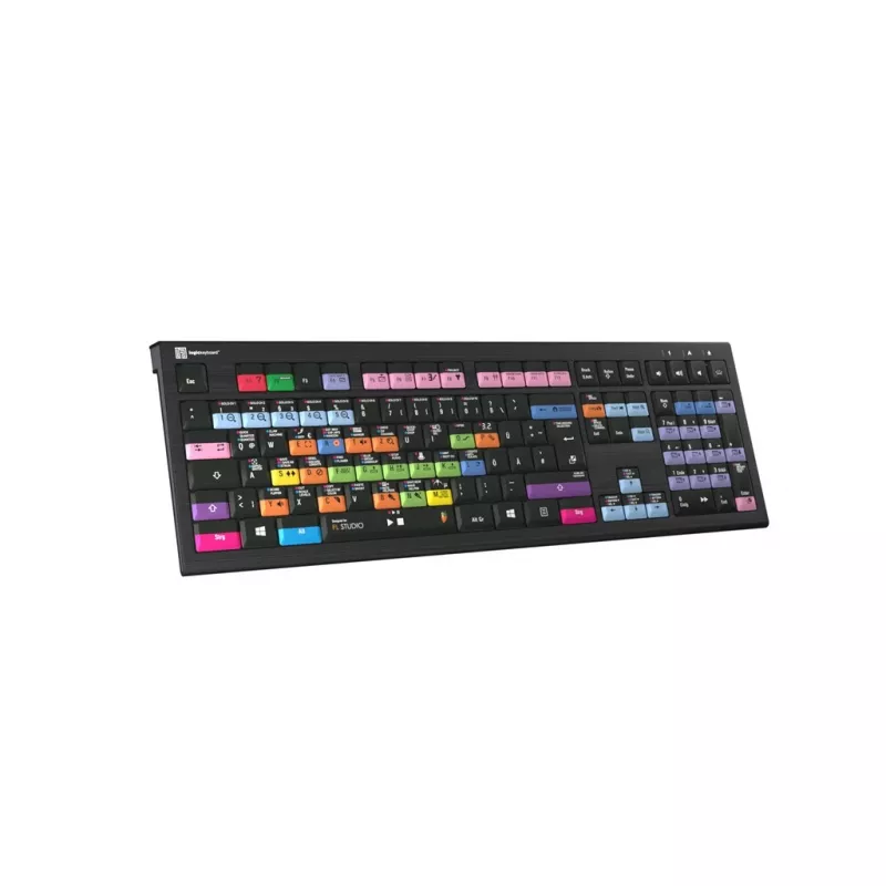 Klaviatuur Logickeyboard LKB-FLS-A2PC-DE Universal USB QWERTZ saksa must
