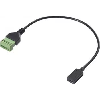 Renkforce USB-C adapterkaabel [1x pesa – 1x klemmühendus] RF-6443954 30 cm (RF-6443954)