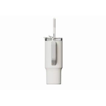 Termokruus kõrrega Xiaomi Straw Mug Valge 1 L — roostevabasest terasest sisu, lekkekindel, 240×132×97 mm