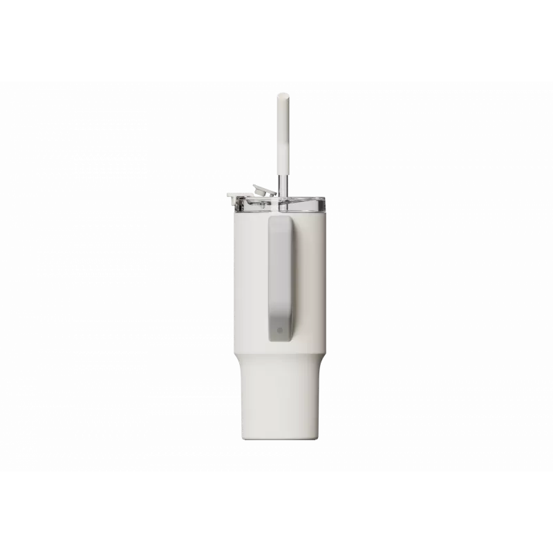 Termokruus kõrrega Xiaomi Straw Mug Valge 1 L — roostevabasest terasest sisu, lekkekindel, 240×132×97 mm
