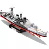Konstruktsioonimänguasi Cobi HMS Belfast mõõtkavas 1:300 mudel COBI-4844, ajaloolise Royal Navy kergristleja väljapanekuehitus