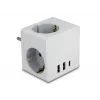 Toitepistiku adapter Type F DeLOCK 11496 2 USB-porti 5V 2.4A 3A