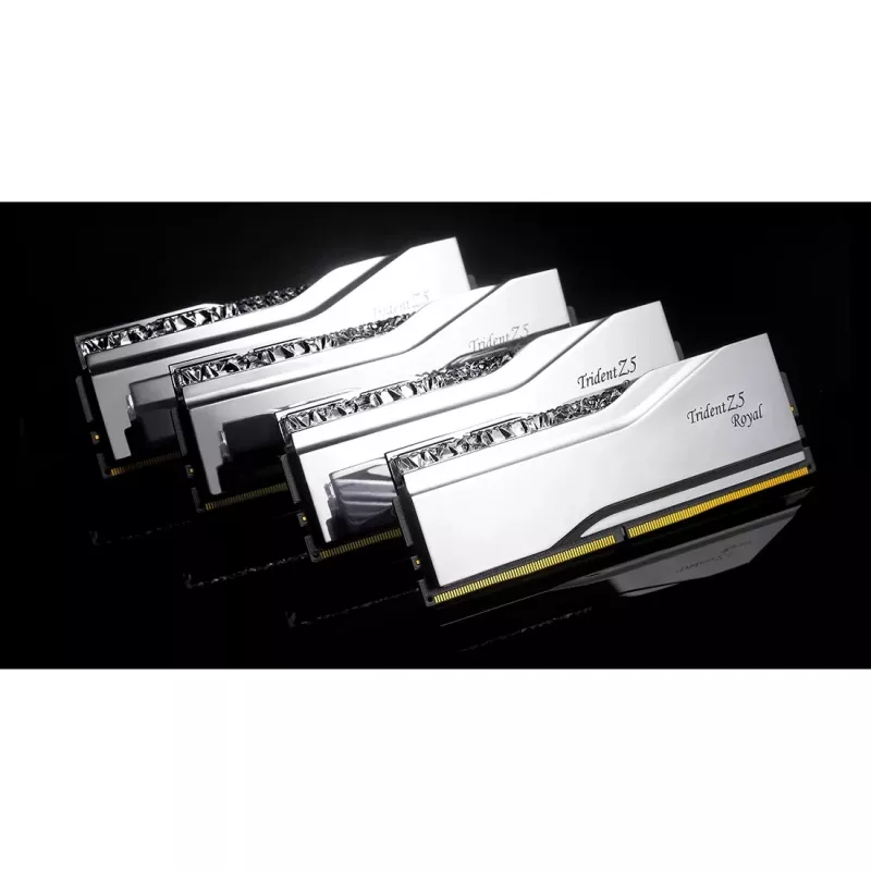 DIMM 32 GB DDR5-6400 (2x 16 GB) Dual-Kit, Arbeitsspeicher silber, F5-6400J3039G16GX2-TR5S, Trident Z5 Royal, INTEL XMP