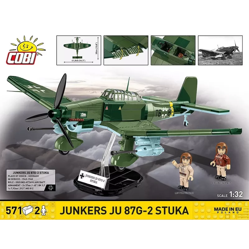 Ehituskomplekt Cobi Blocks Junkers JU 87G-2 Stuka 571 tk mudelikomplekt
