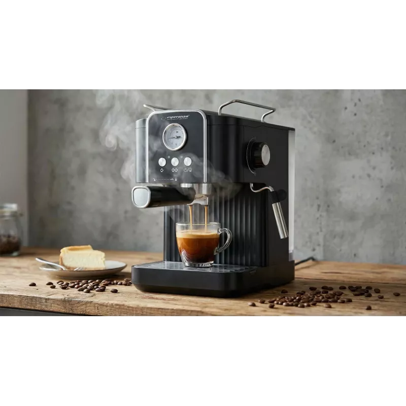 Espresso kohvimasin ESPERANZA EKC010 — 1,8 L veepaak, 850 W, 20 baari, sisseehitatud piimavahustaja