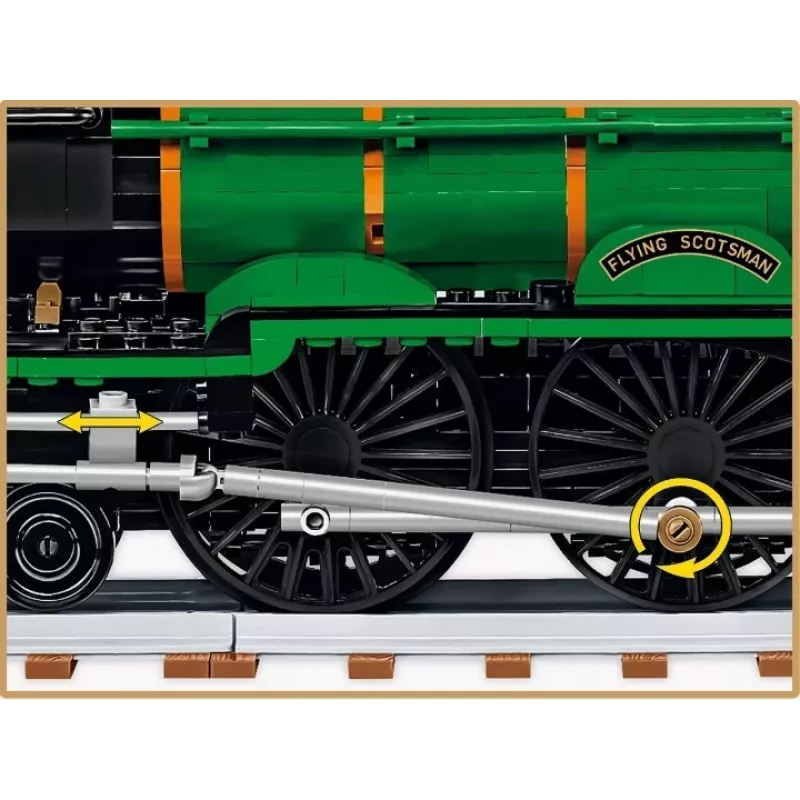 Cobi Building Blocks Train Flying Scotsman mudel COBI-6292 mõõtkavas 1:48, ehituskomplekt