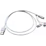 ROLINE 11.02.8329 USB-kaabel 1 m USB 2.0 USB A Micro-USB B Valge (11.02.8329)