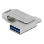 USB-mälupulk DeLOCK 64 GB USB-C Type-A pöördmetallkorpuses