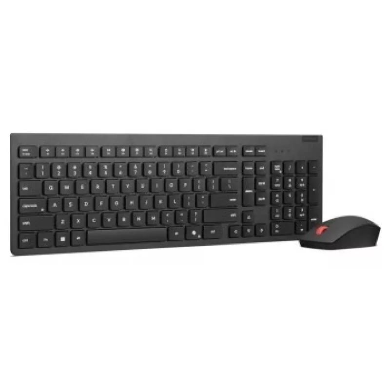 Juhtmevaba klaviatuuri ja hiire komplekt Lenovo Essential Wireless Combo Gen2 — must, kompaktne paigutus, juhtmevaba ühendus