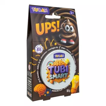 Modelleerimissavi TUBAN TUBI SMART – UPS! 50 g, pruun, lapsele, 95×35×165 mm